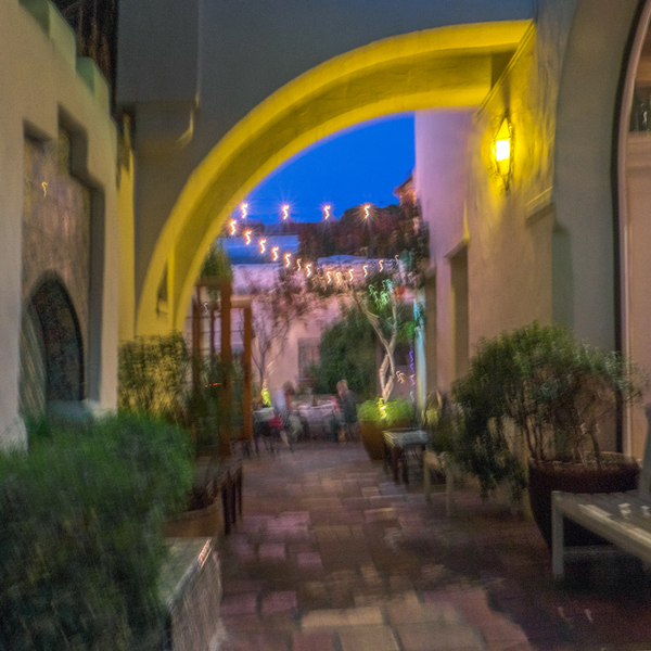 The Courtyard, Carmel California : Carmel at Night :  Jim Messer Photography