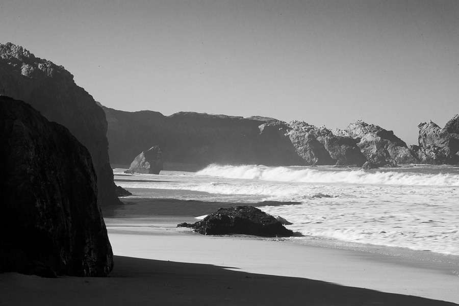 Garrapata Morning, Garrapata State Park, California : Nature In Monochrome :  Jim Messer Photography