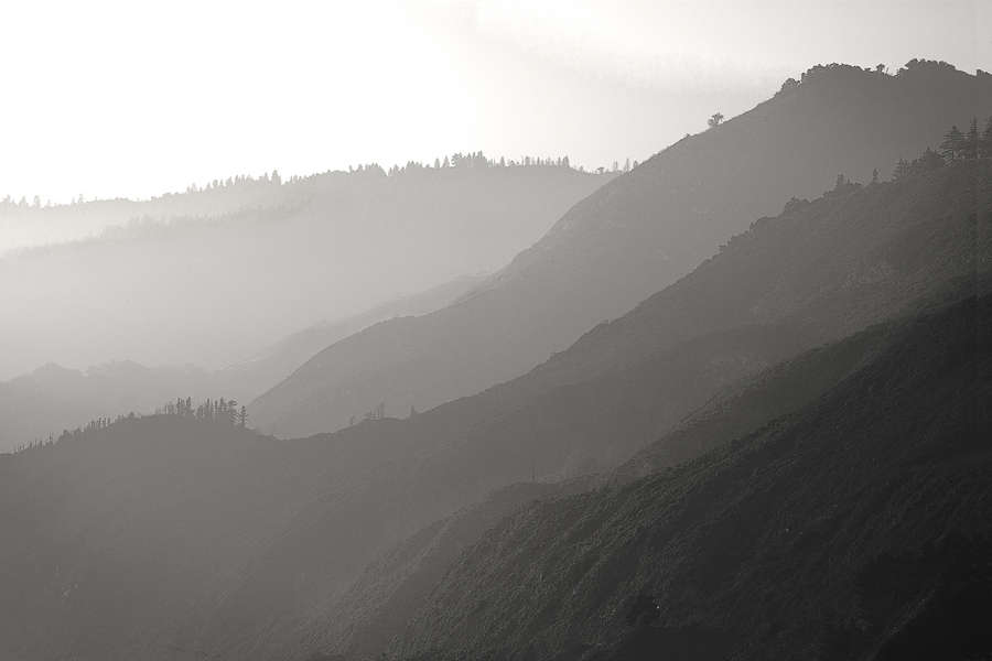 Evening, Santa Lucia Range, Central Coast, California : California's Central Coast :  Jim Messer Photography