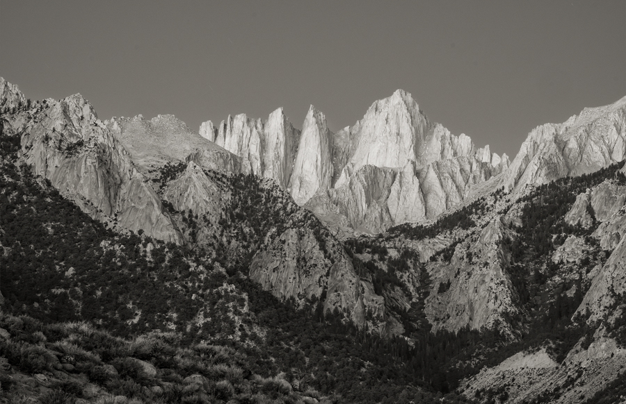 Dawn, Mt. Whitney, Eastern Sierra Mountains, California : The West :  Jim Messer Photography