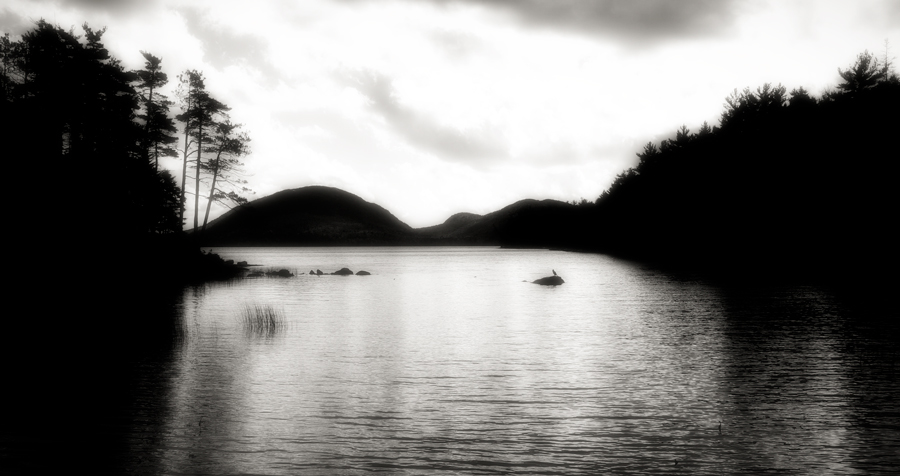 Jordan Pond,  Acadia National Park, Maine : Nature In Monochrome :  Jim Messer Photography